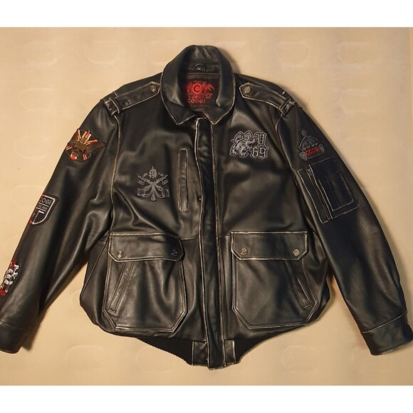 Coogi Mens Leather Jacket 5x